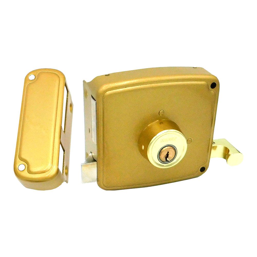 CERRADURA SOBREPONER CRS02 DERECHA 40 x 80 mm PINTADO ORO