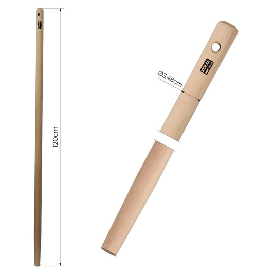MANGO DE MADERA DE EUCALIPTUS PARA HORCA, AMH1200, Ø3,48 cm x 120 cm