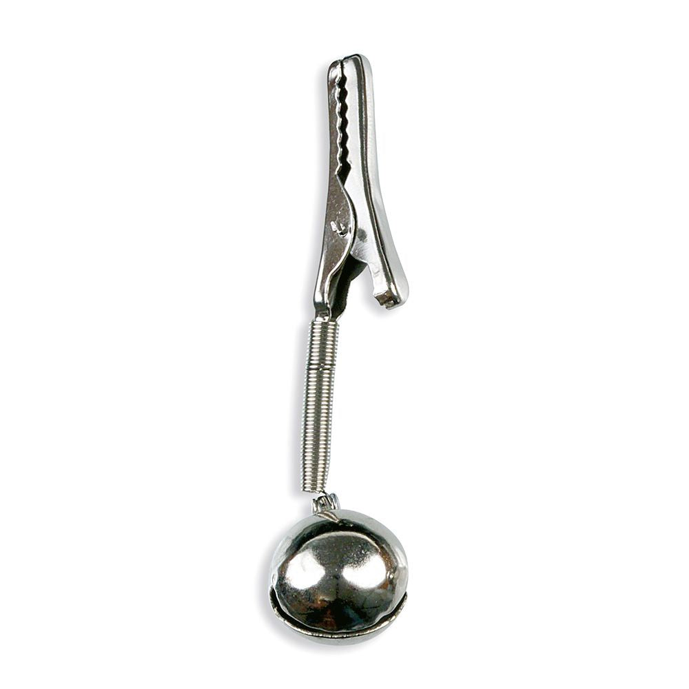 BOLSA DE 2 CASCABELES DE LATON NIQUELADO