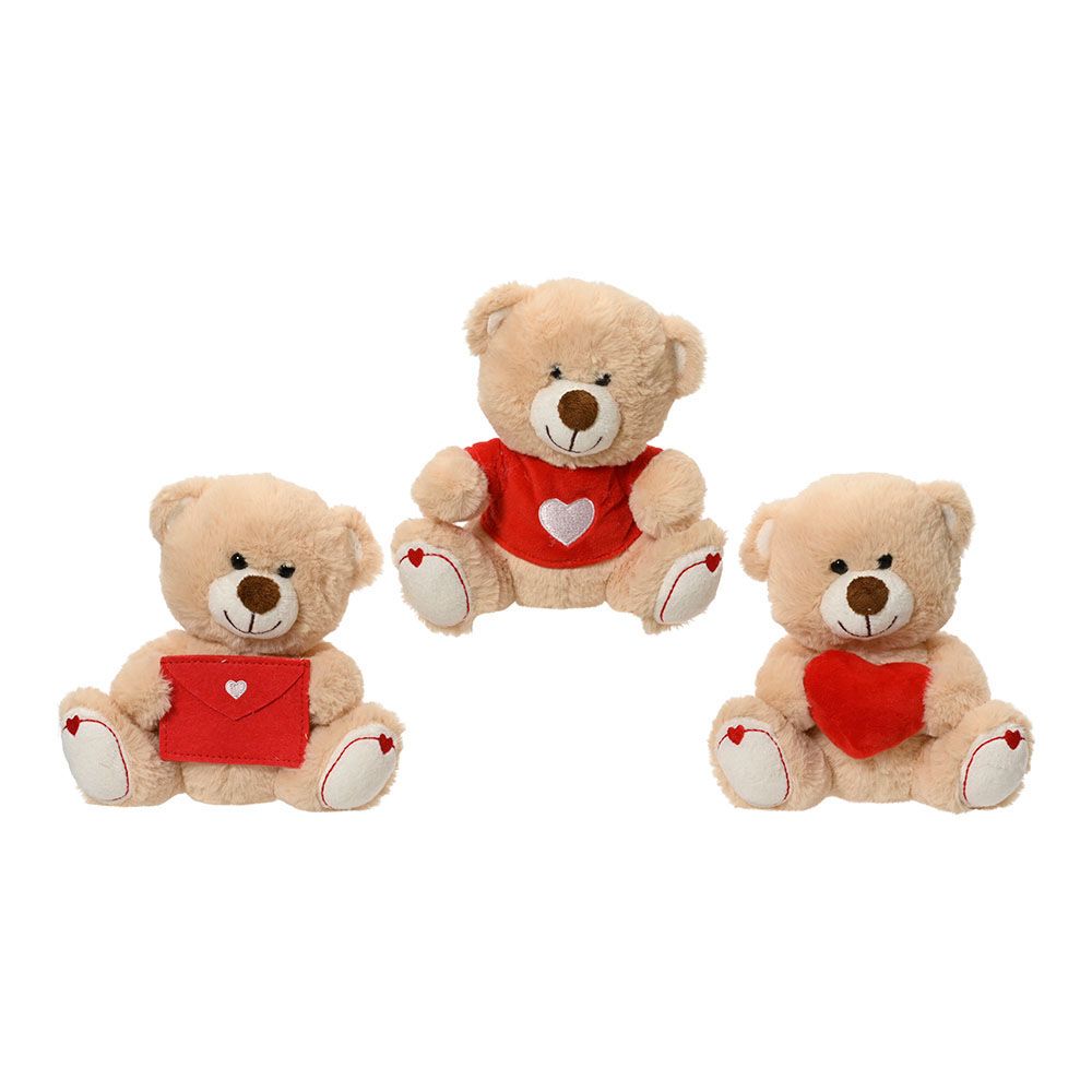 OSITO DE PELUCHE ESPECIAL SAN VALENTIN DE 15cm MODELOS SURTIDOS  808762