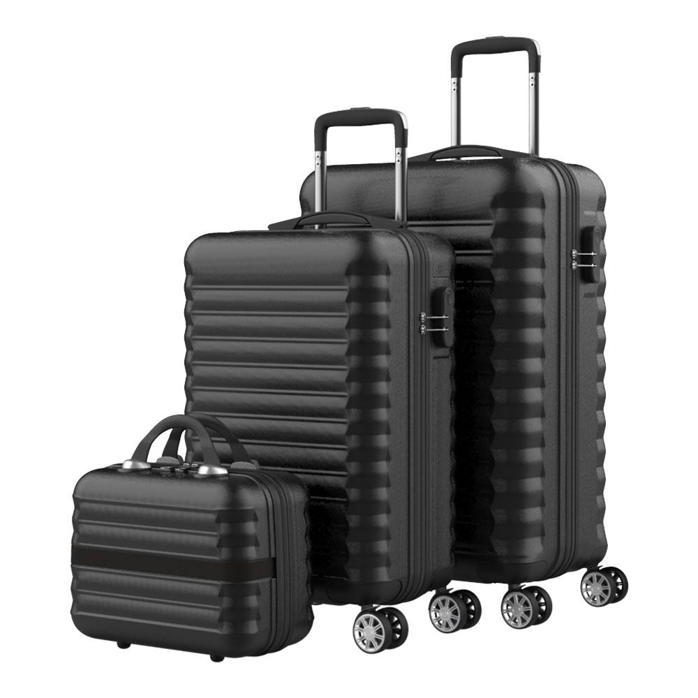 SET DE MALETAS 3 PIEZAS NEGRO UPFLY 53cm,63c y,31cm 1200497 NUMADA