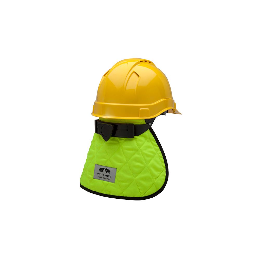 PROTECTOR REUTILIZABLE REFRESCANTE PARA CABEZA Y CUELLO, AMARILLO