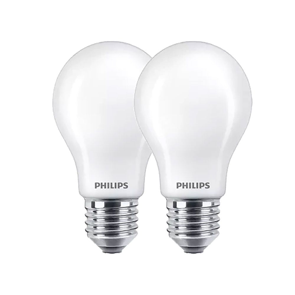 BOMBILLA ESTÁNDAR LED E27 9 W 1055 lm 4000 K LUZ DÍA, 2 uds