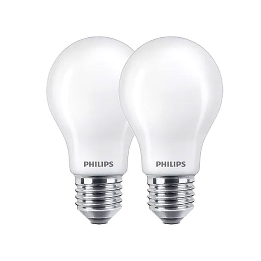 BOMBILLA ESTÁNDAR LED E27 9 W 1055 lm 4000 K LUZ DÍA, 2 uds