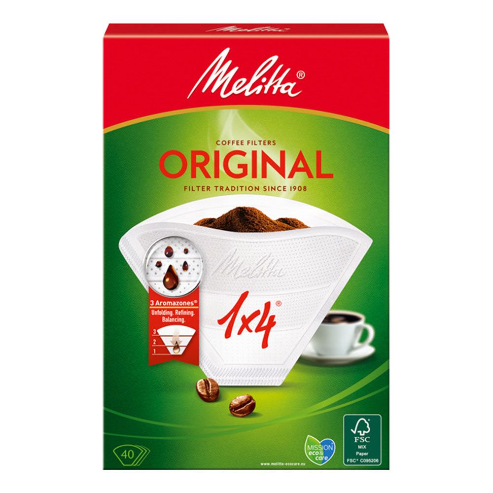 FILTRO CAFÉ 1-4 TAZAS 40 uds