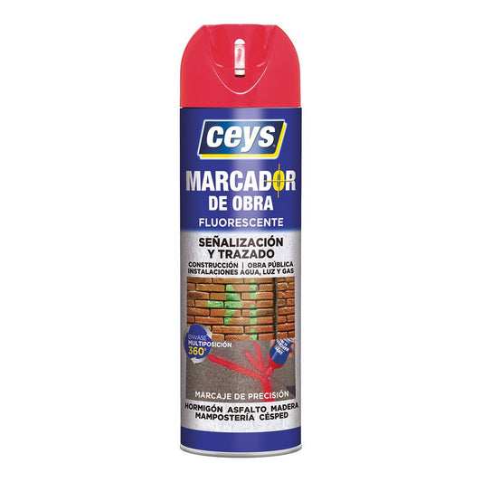 MARCADOR OBRA ROJO 500 ml