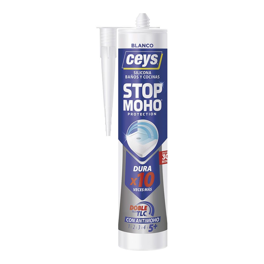 SILICONA STOP MOHO x10 BLANCO 280 ml