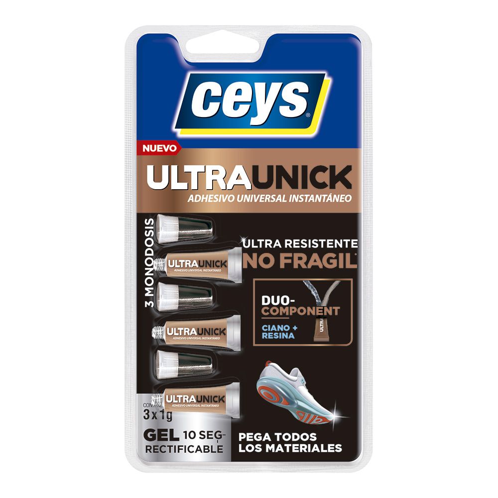 ADHESIVO ULTRAUNICK PODER EXTREMO GEL 3 MONODOSIS 1 g