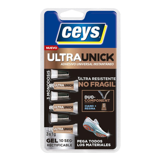 ADHESIVO ULTRAUNICK PODER EXTREMO GEL 3 MONODOSIS 1 g