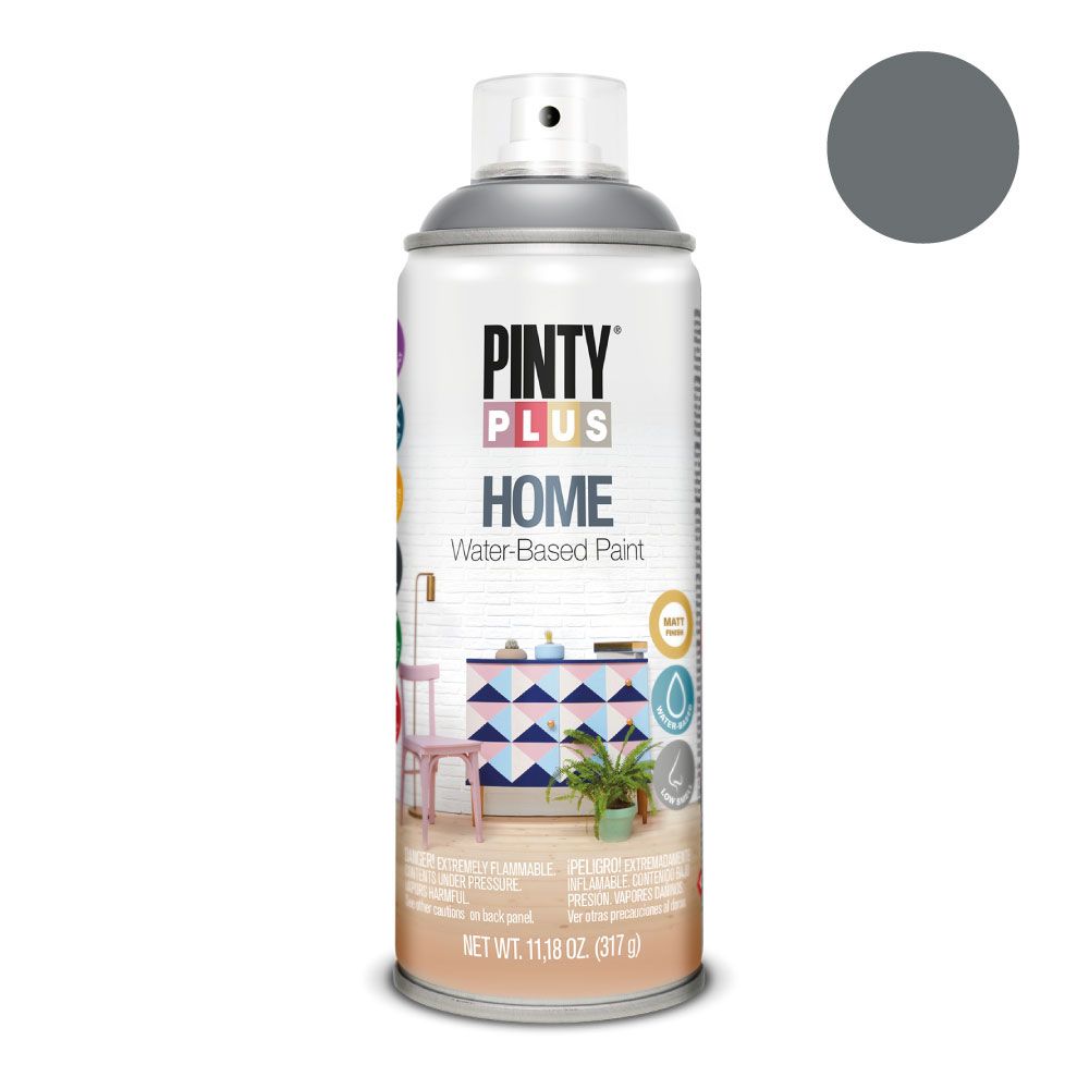 PINTURA ACRÍLICA SPRAY HOME WATER-BASED 520 cc THUNDERCLOUD GREY HM418