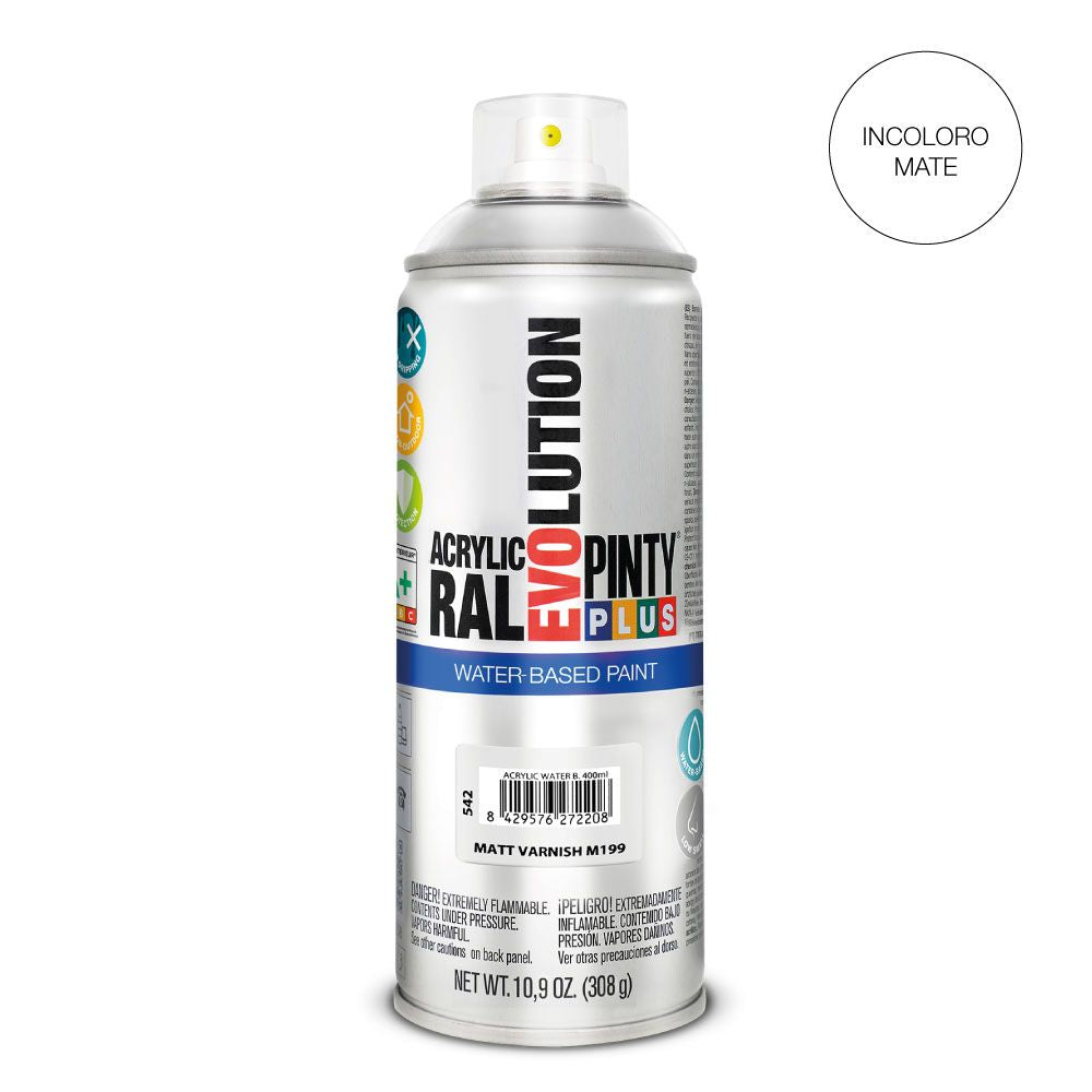 SPRAY BARNIZ EVOLUTION WATER-BASED 520 cc MATE M199