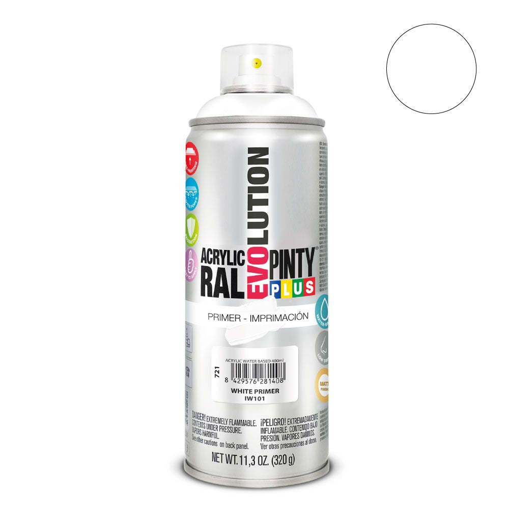 SPRAY IMPRIMACIÓN WATER-BASED 520cc IW101 BLANCO 320 g