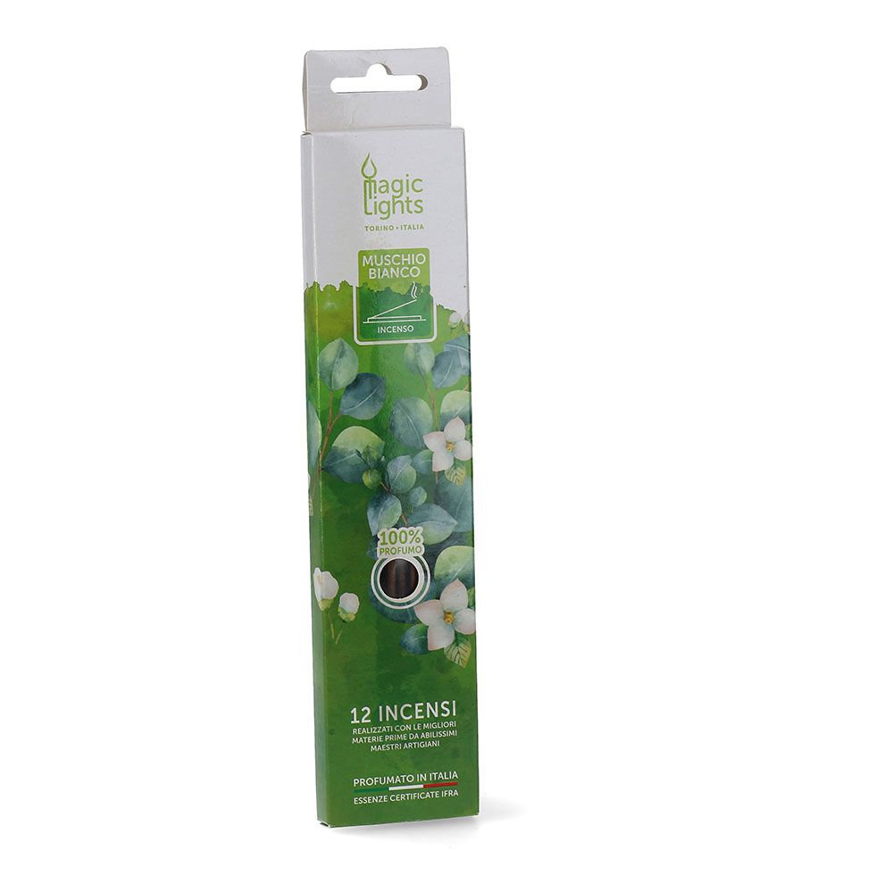 BARRITAS DE INCIENSO 12 UNIDADES MUSK BLANCO