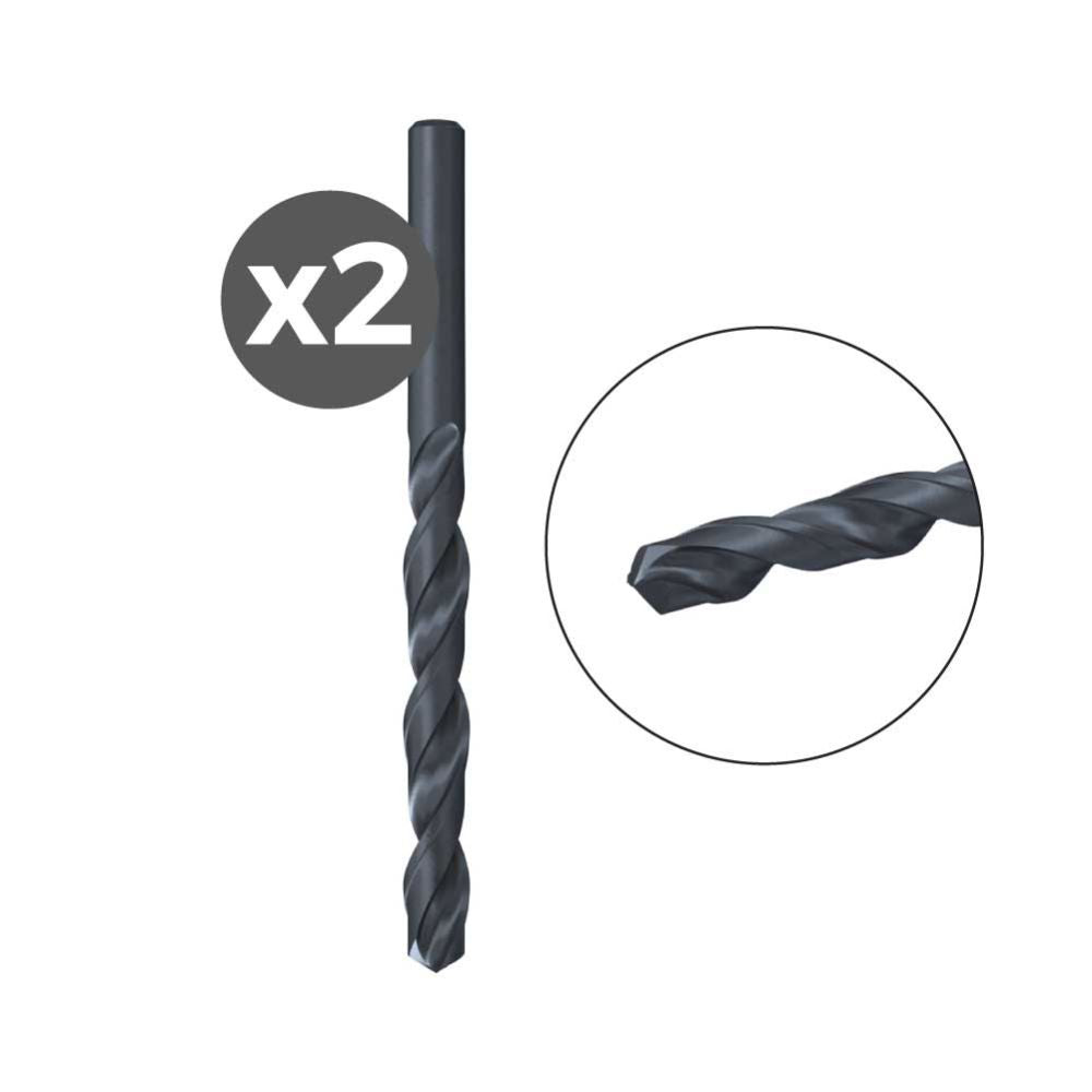 BROCA PARA METAL HSS-R DIN 338, 2 uds, Ø2,50 x 30/57 mm
