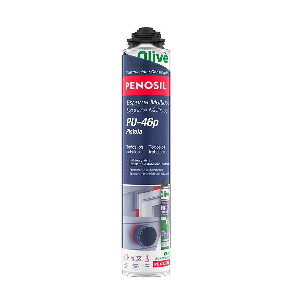 ESPUMA POLIURETANO MULTIUSO PU-46 PISTOLA 750 ml