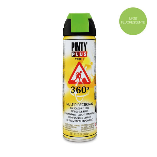 PINTURA EN SPRAY TECH 650 cc MARCADOR 360° VERDE T136