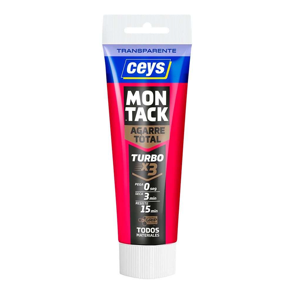 ADHESIVO PRO DE MONTAJE MONTACK TURBO TUBO TRANSPARENTE 125 ml