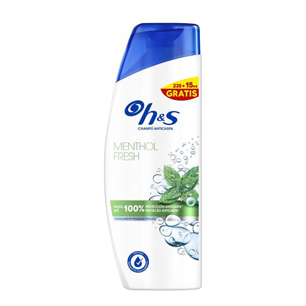 CHAMPÚ ANTICASPA MENTHOL FRESH 235 + 15 ml