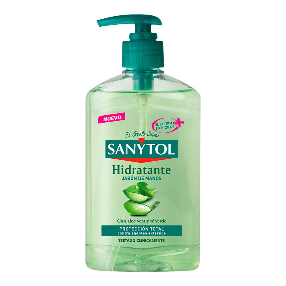 JABÓN MANOS NUTRITIVO CON ALOE VERA Y TÉ VERDE 250 ml