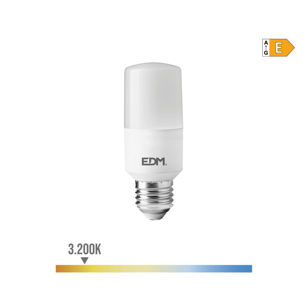 BOMBILLA TUBULAR LED E27 10 w 1100 lm 3200 k LUZ CALIDA Ø4 x 10,7 cm
