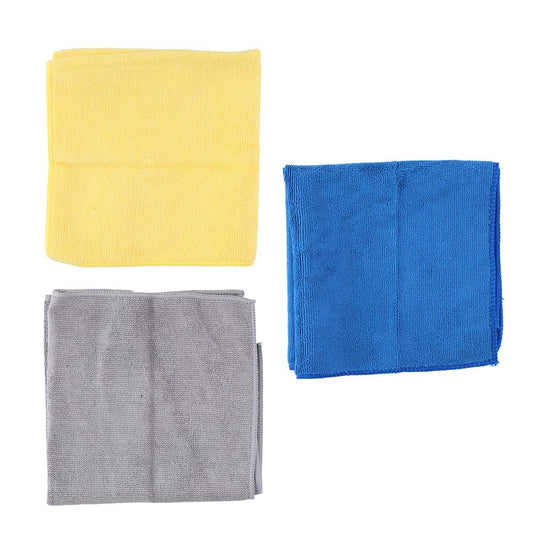 PAÑO DE MICROFIBRA PARA LIMPIEZA DE COCHE 35 x 35 cm, SET 3 uds