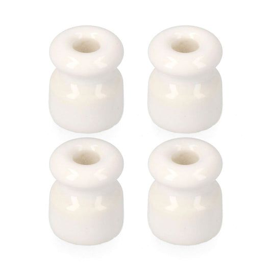 AISLADOR PARA CABLE TRENZADO BLANCO ENVASADA (4 unid.) EDM