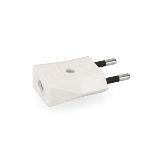CLAVIJA 10A 250V BLANCA 4mm (RETRACTILADA) EDM