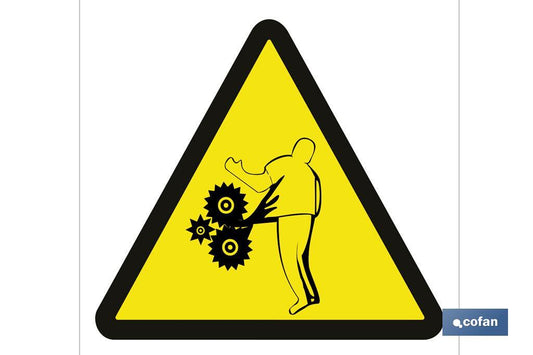 SEÑAL ADHESIVA 105X105MM.