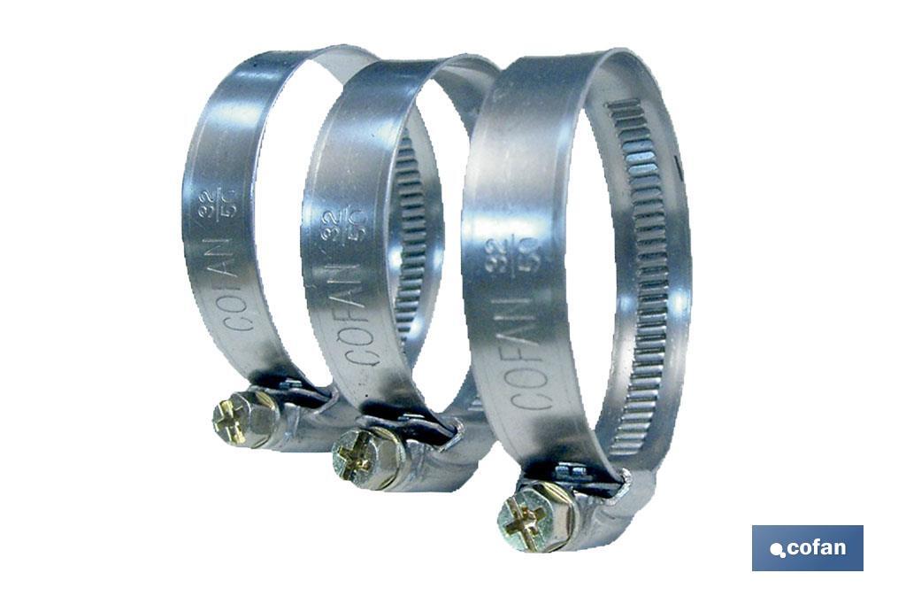ABRAZADERA METÁLICA BANDA 12mm 120-140 Venta unitaria