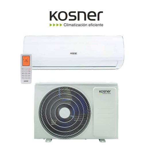 Conjunto de Aire Acondicionado con Bomba de Calor marca Kosner