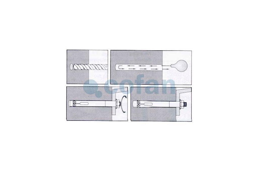 ANCLAJE METALICO C/ARGOLLA 12/16X80