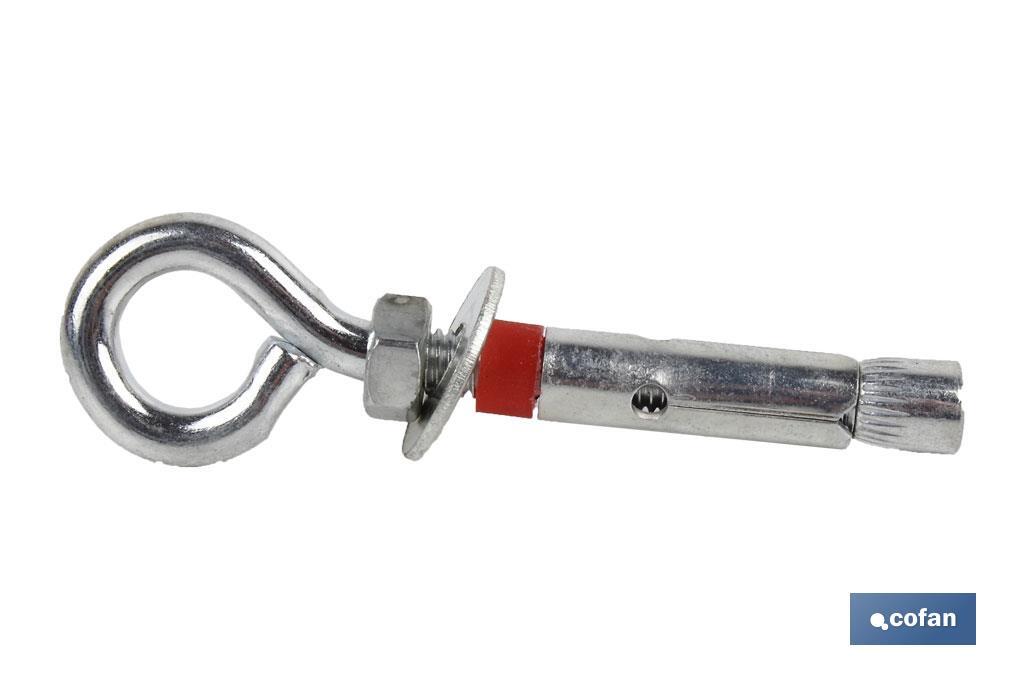 BLÍSTER DE 2 UDS. TACO DE METAL ANILLA 6/8X45 VENTA UNITARIA