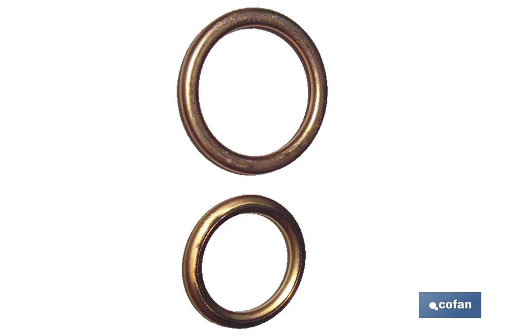 ARANDELA DE COBRE PARA TAPON CARTER 10x14