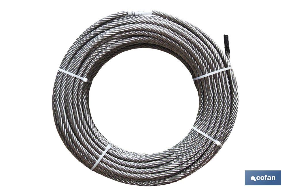 ROLLO 100 MTS. CABLE INOX 2MM.