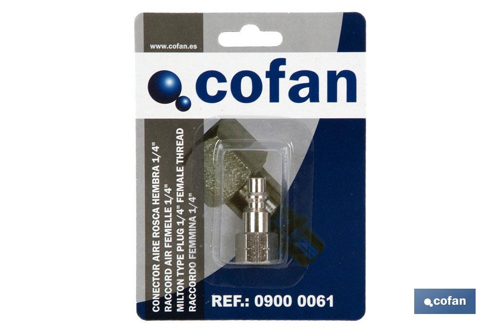 CONECTOR AIRE ROSCA HEMBRA 1/2