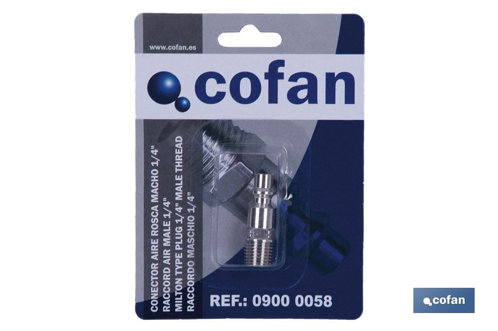 CONECTOR AIRE ROSCA MACHO 3/8