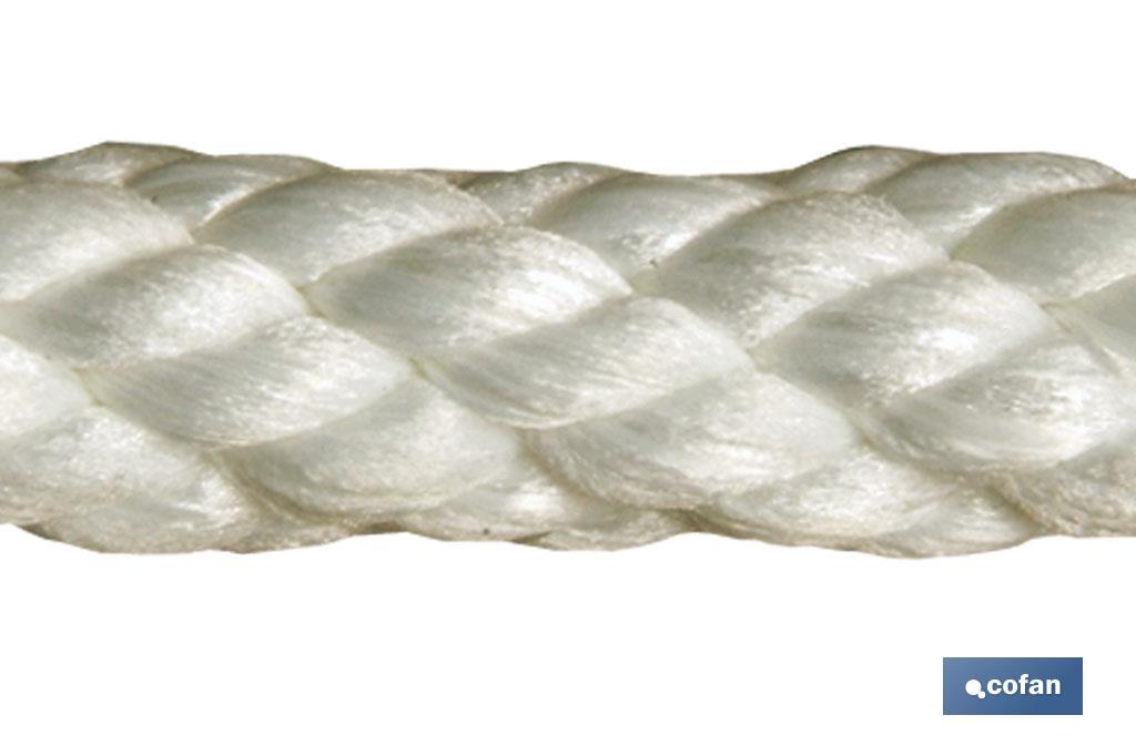 CARRETE CUERDA NYLON MATE 3/C 6 MM 200 MTS BCO