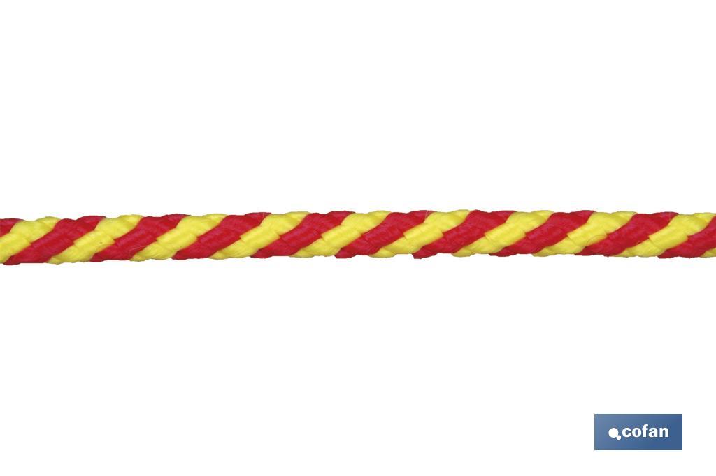 CARRETE CUERDA TR. HELICOIDAL 8MM 200 MTS ROJO/AMR