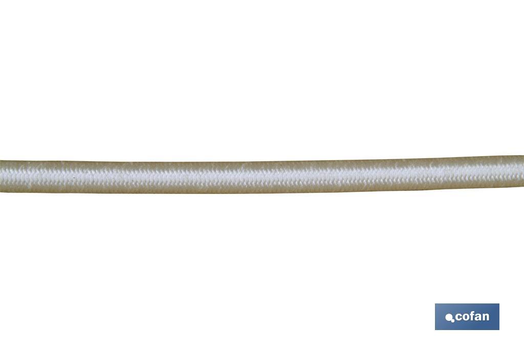 CUERDA ELASTICA (Látex 1ª) 12MM 25 M. BCO