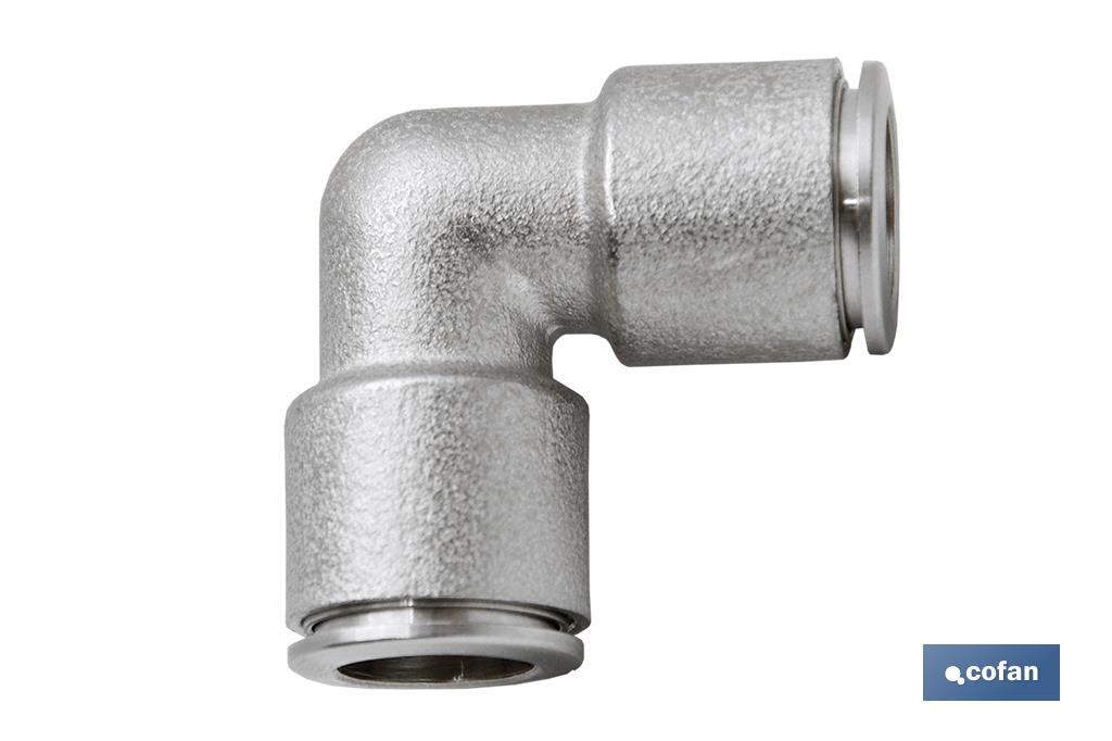 EMPALME RAPIDO METALICO CODO T-6 Venta unitaria
