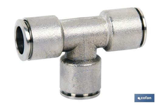 EMPALME RAPIDO METALICO TE TUBO DE 12 Venta unitaria
