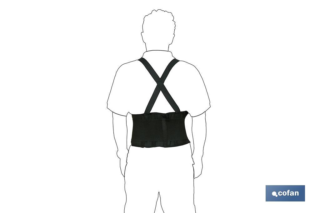 FAJA DE TRABAJO CON TIRANTES TALLA XL