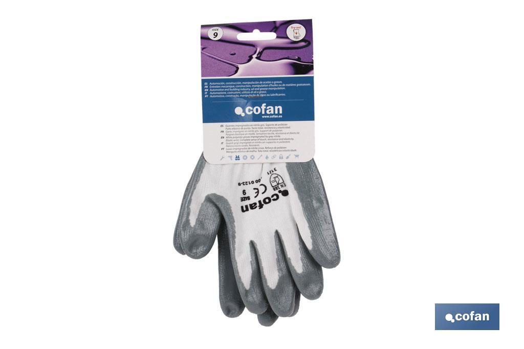 BLISTER G. 100%  POLI.  IMPREG. NITRILO GRIS T-10