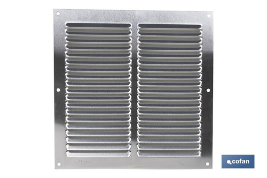 REJILLA DE VENTILACIÓN ALUMINIO 20 X 20 CM venta unitaria