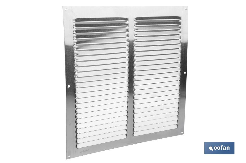 REJILLA DE VENTILACIÓN ALUMINIO 30 X 30 CM venta unitaria