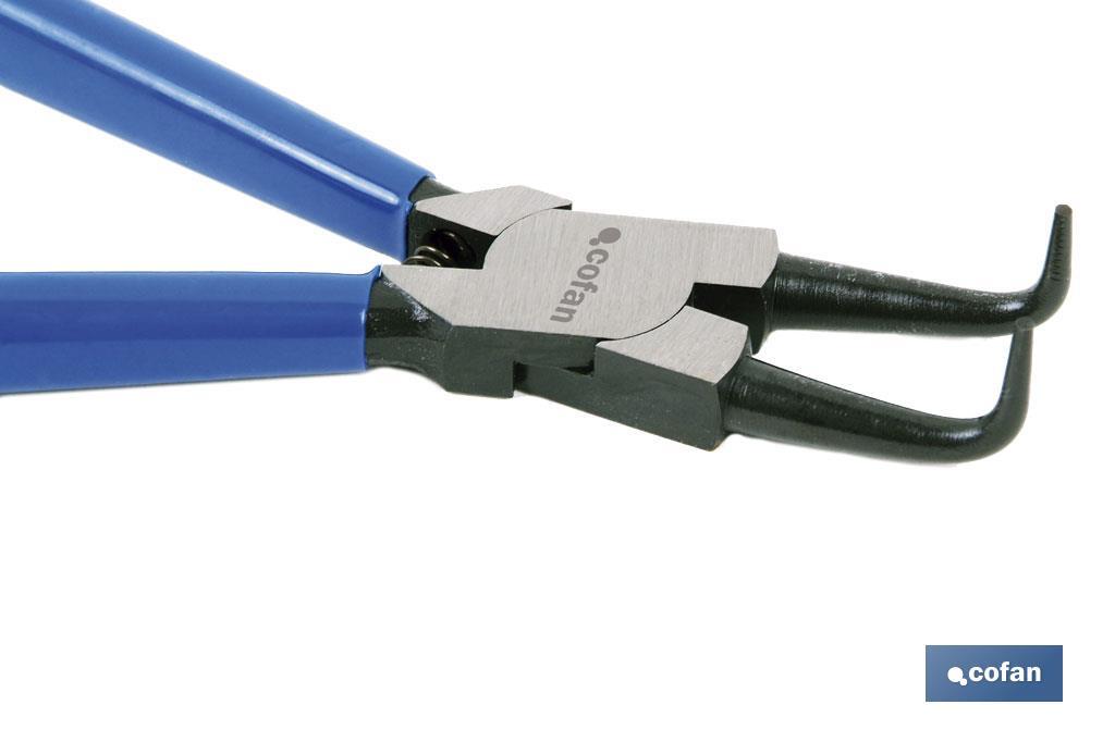 ALICATES CIRCLIP INTERIOR CURVO M-175 MM