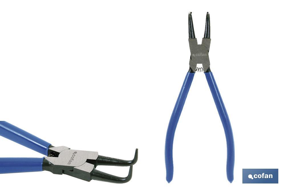 ALICATES CIRCLIP INTERIOR CURVO M-125 MM