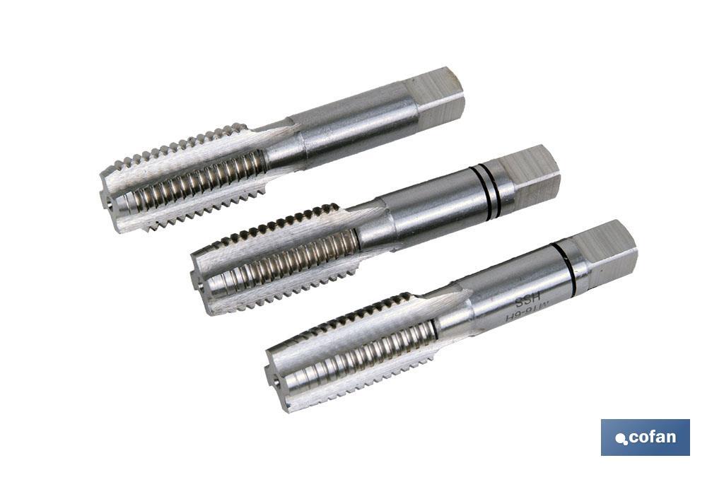 SET 3 MACHOS MANUALES - M5 X 0.80 mm