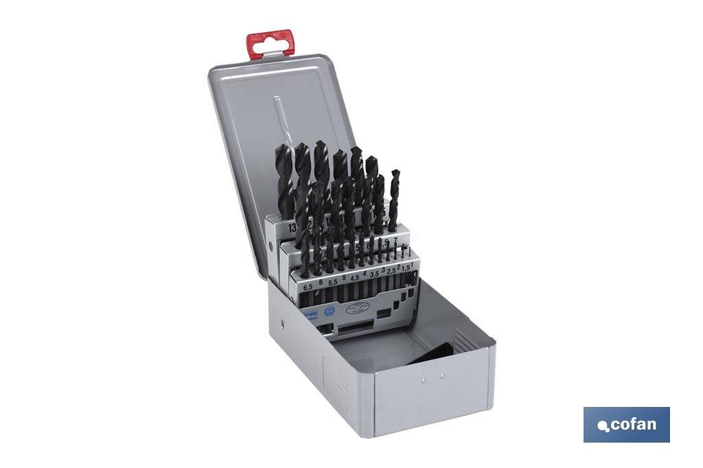 ESTUCHE BROCAS TITANIO - MEDIDAS: 1-13 MM