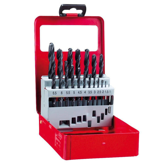 Juego de 19 Piezas de Broca de Acero Rapido Wolfpack de 1 a 10mm